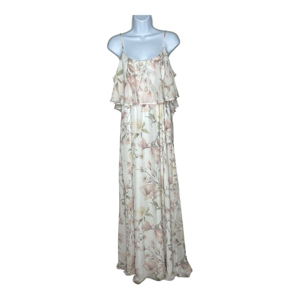 Show Me Your Mumu Maxi Dress Size Medium Floral Chiffon Flowy Romantic Fairy